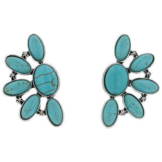 Turquoise Trinket Attitude Earrings