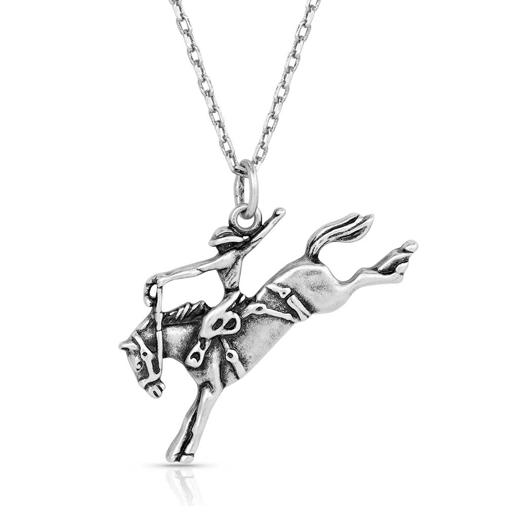 Bronc Rider Pendant Necklace