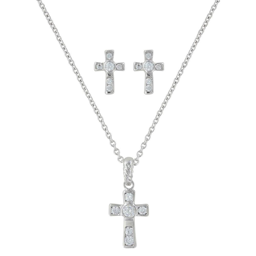 Dainty Cross Jewelry Set