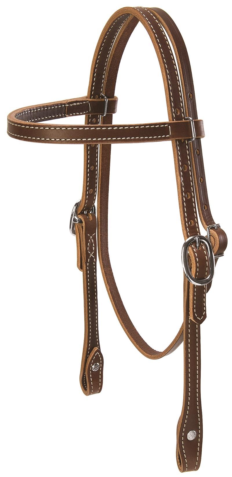 5/8" Straight Browband Headstall - Pony