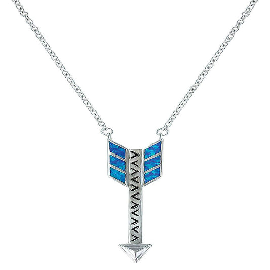 Opal Arrow Necklace