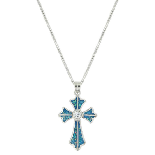 Opal Fancy Cross Necklace