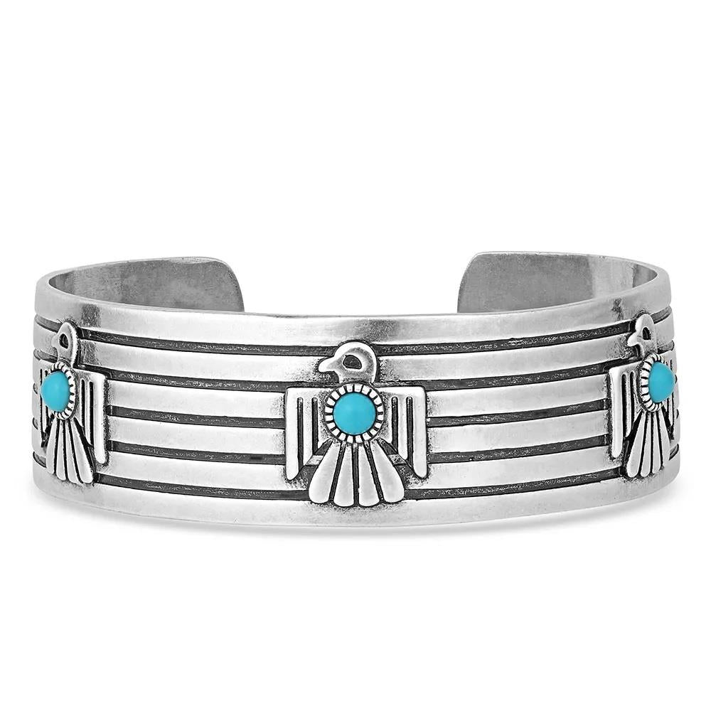 Rising Above Thunderbird Turquoise Bracelet