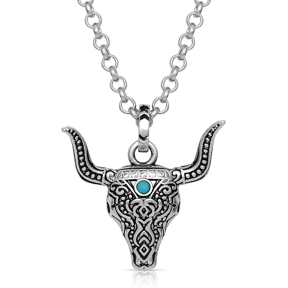 Steer Head Necklace