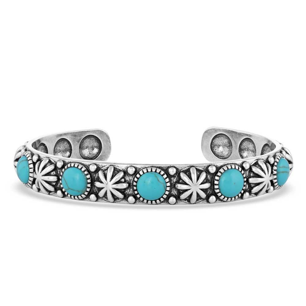 Starlight Starbright Stone Turquoise Silver Bracelet