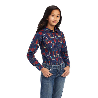 Girls Western Long Sleeve Shirt