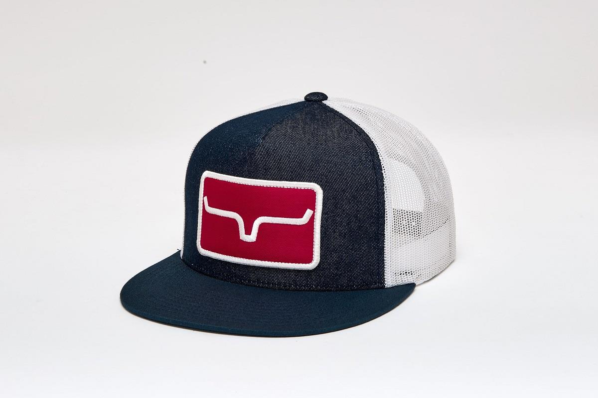 Ball Cap Banner Ventilated Denim