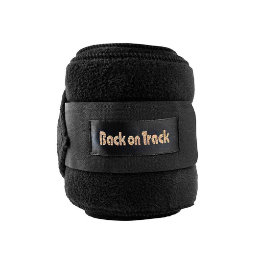 Fleece Bandage, Polo Wrap, Pair 280cm Black